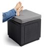 Пуф Keter Cube With Cushion коричневый