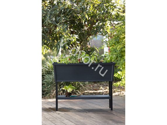 Кашпо-Грядка keter ALFRESCO GARDEN BED графит
