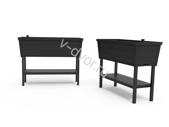 Кашпо-Грядка keter ALFRESCO GARDEN BED графит