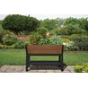 Кашпо-Грядка keter  Darwin elevated Garden Bed Pro (with shelf), коричневый