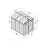 Хозяйственный блок Palram SKYLIGHT SHED 6*8 серый