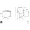 Шкаф уличный KETER SIO Darwin 1150 L Графит