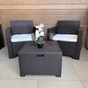 Комплект мебели Bica Rattan NEBRASKA TERRACE Set Италия (стол, 2 кресла), венге коричневый