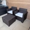 Комплект мебели Bica Rattan NEBRASKA TERRACE Set Италия (стол, 2 кресла), венге коричневый