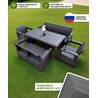 Комплект садовой мебели Big Yalta Саманна 7 set мокко, подушки серые