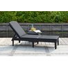 Шезлонг Keter Jaipur Sun lounger (with cushion) Графит