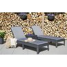 Шезлонг Keter Jaipur Sun lounger (with cushion) Графит