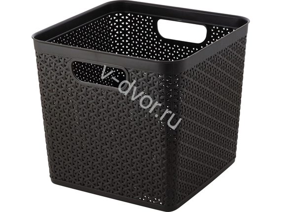 Корзина для хранения Keeplex Rattan 21л тем каштан без крышки