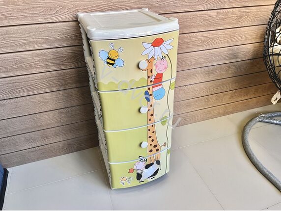 Комод пластиковый детский Giraffe 40*47*98 см