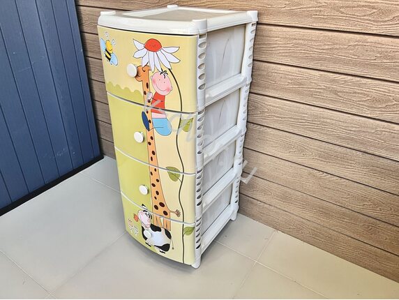 Комод пластиковый детский Giraffe 40*47*98 см