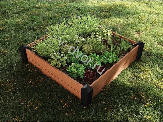 Кашпо-Грядка для растений keter Vista Modular Garden Bed single pack (коричневый)