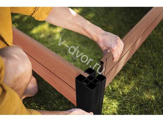 Кашпо-Грядка для растений keter Vista Modular Garden Bed single pack (коричневый)