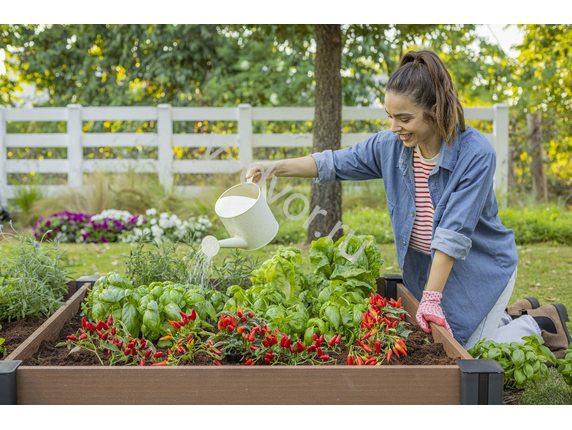 Кашпо-Грядка для растений keter Vista Modular Garden Bed single pack (коричневый)