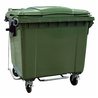 Мусорный контейнер МКТ 1100 L   зеленый с педальным узлом, с  крышкой
