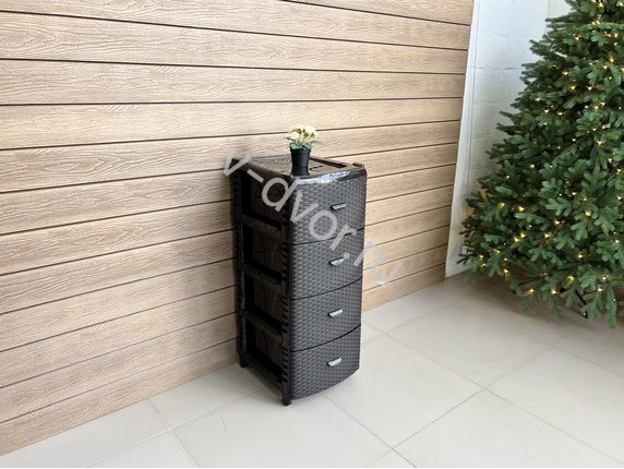 Комод Luxe Rattan шоколад