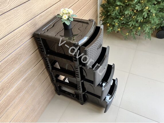Комод Luxe Rattan шоколад