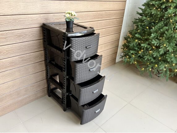 Комод Luxe Rattan шоколад