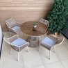 Обеденная группа роуп Porto Cappuccino Rope Outdoor Dining капучино стол + 4 кресла