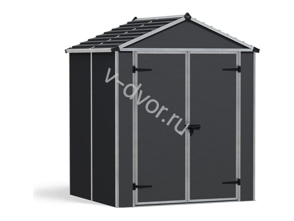 Хозяйственный блок "Палрам РУБИКОН" (Palram RUBICON SHED) 6X5 темно-серый