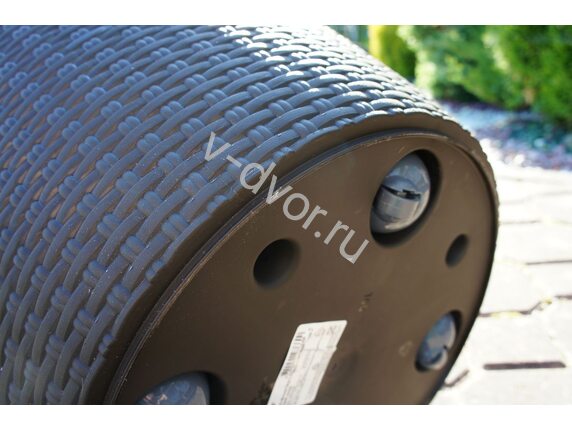 Кашпо Rattan D 470мм/50 л с внутренним горшком 27 л шоколад