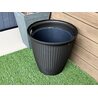 Кашпо Rattan D 470мм/50 л с внутренним горшком 27 л шоколад