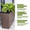 Кашпо RATTAN 28 л, OLA DOM, серый