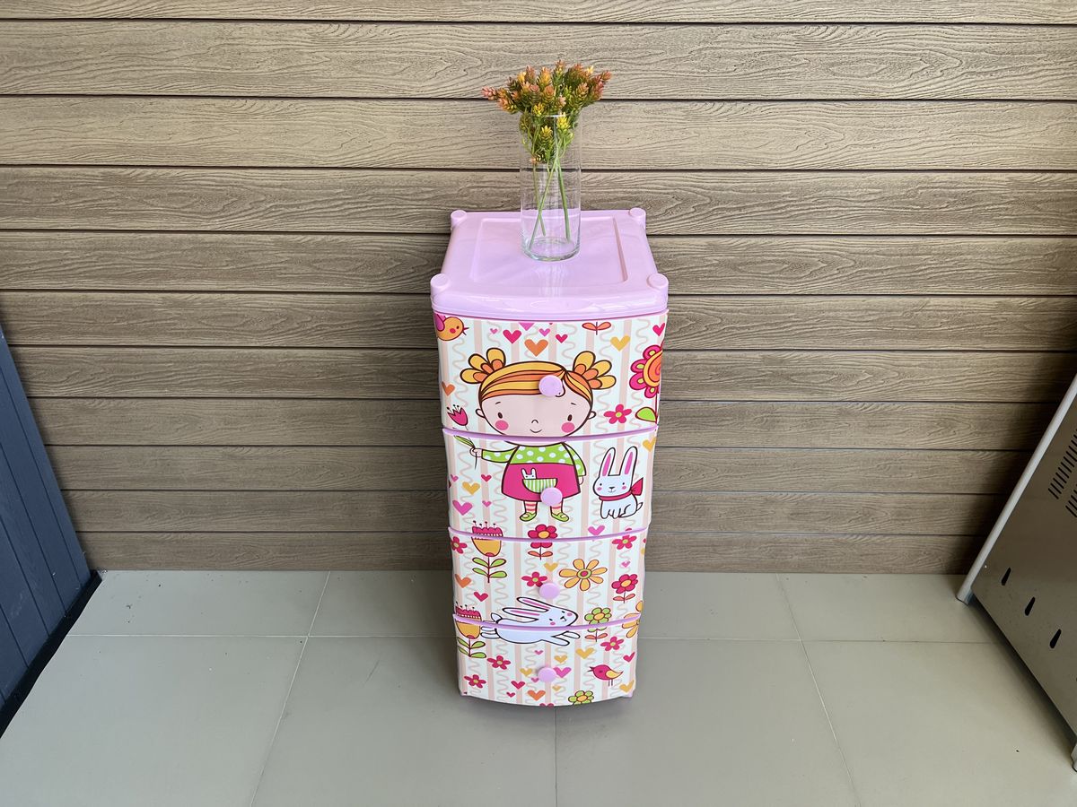 Комод детский пластиковый Girly 40*47*98 см