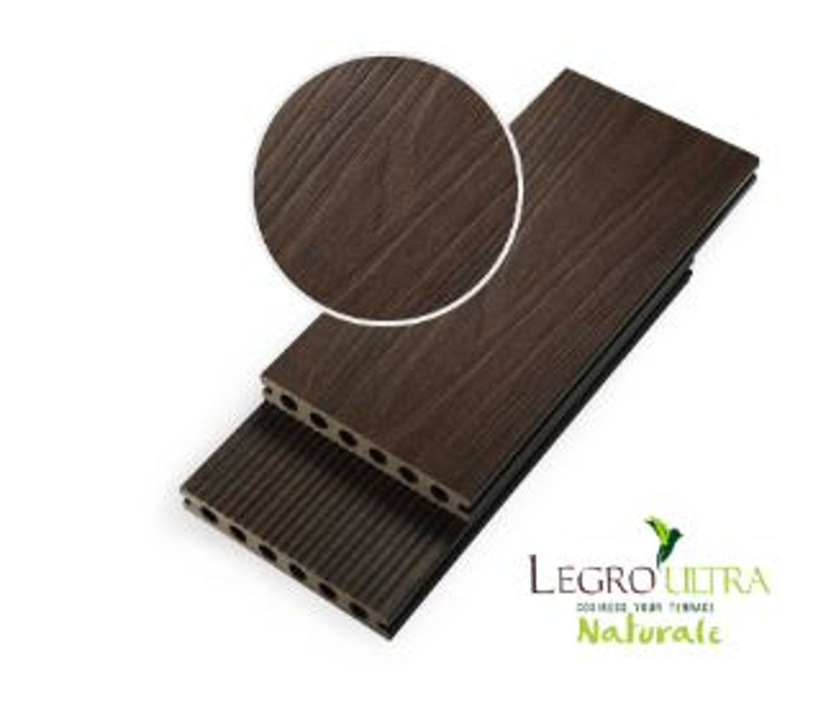 Террасная доска Legro ultra серия Natural 2900х138х23 мм цвет Walnut (грецкий орех)